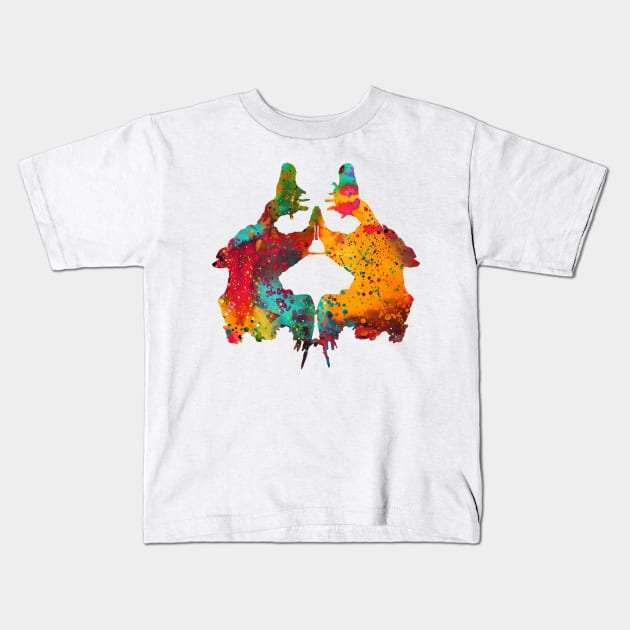 Rorschach inkblot test Kids T-Shirt by erzebeth